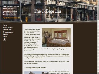 Web site www.collegeinnseattle.com, The College Inn