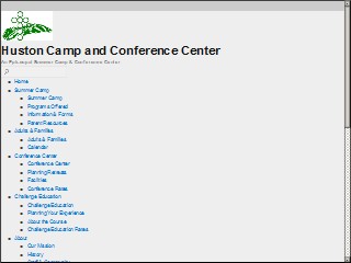 Web site www.huston.org, Huston Camp & Conference Ctr