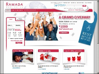 Web site www.ramada.com, Ramada Inn