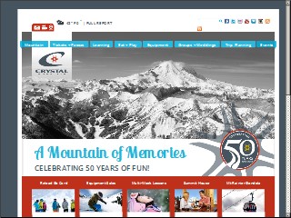 Web site www.skicrystal.com, Crystal Mountain
